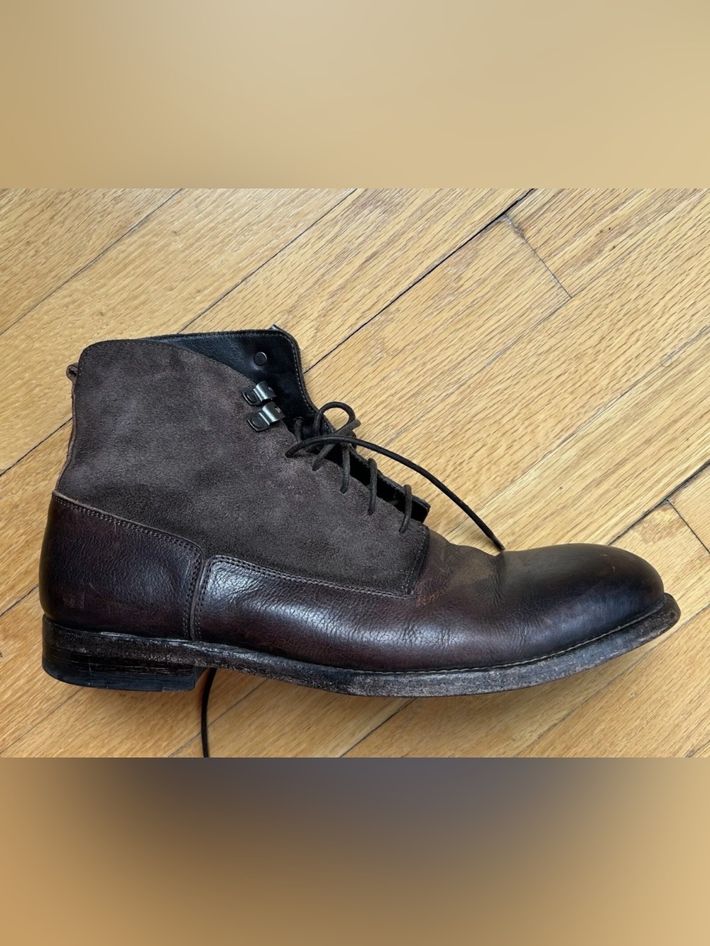Alexander McQueen Leather Suede Ankle Boot men’s 41 made in Italy